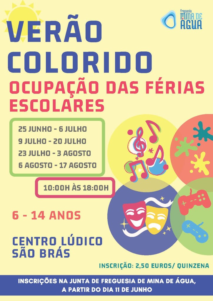 CARTAZ VERÃO COLORIDO 2018